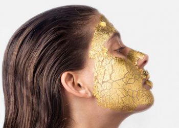 maschera viso oro