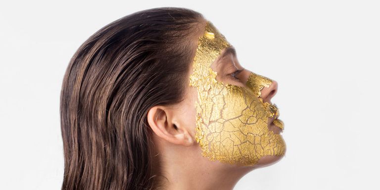 maschera viso oro